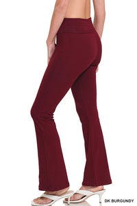 Fold Over Yoga Flare Pants