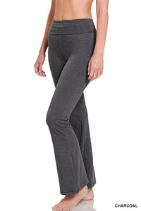 Fold Over Yoga Flare Pants