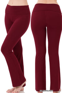 Fold Over Yoga Flare Pants