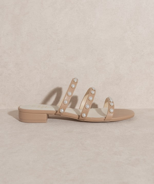 Valerie - Pearl Flat Sandals