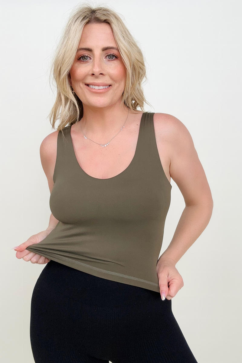 FawnFit Short Lift Tank with Built-in Bra